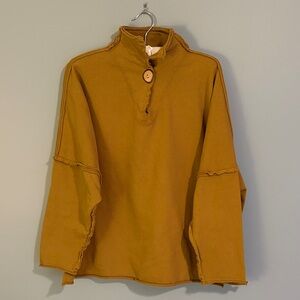 Eleven Stitch Design Mustard Sweatshirt